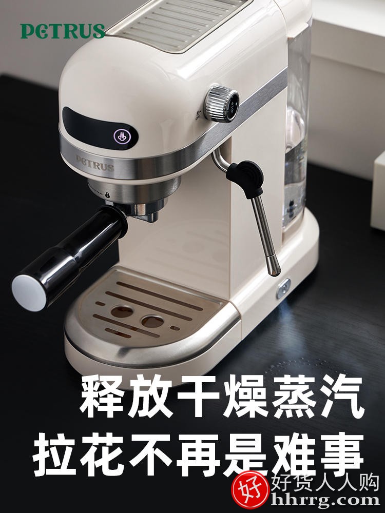 柏翠PE3366意式咖啡机，家用咖啡机怎么清洗