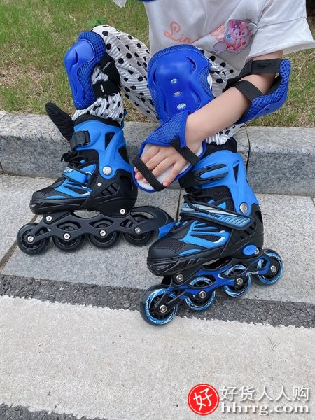 迪卡仕溜冰鞋D-981，儿童全套装旱冰滑冰轮滑鞋插图1