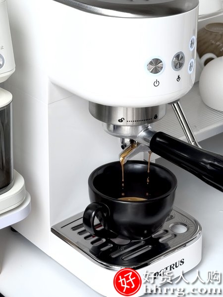 柏翠PE3366pro咖啡机，意式浓缩家用小型全半自动插图1