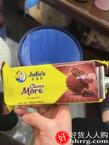 julies茱蒂丝巧克力夹心饼干，马来西亚进口插图2